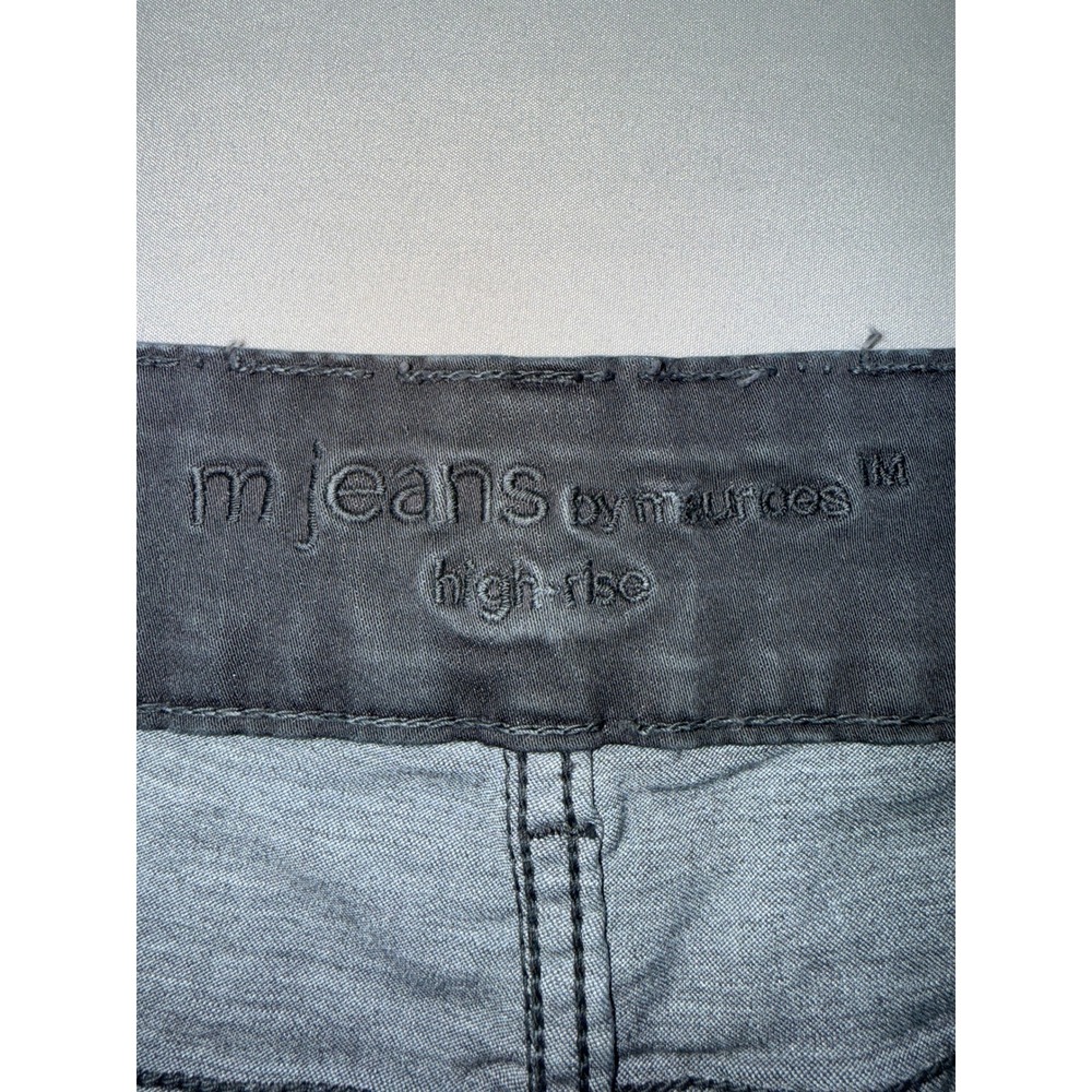 M Jeans by Maurices Womens 22W Gray High Rise‎ Skinny Pants REPREVE Stretch Reg - Picture 4 of 6